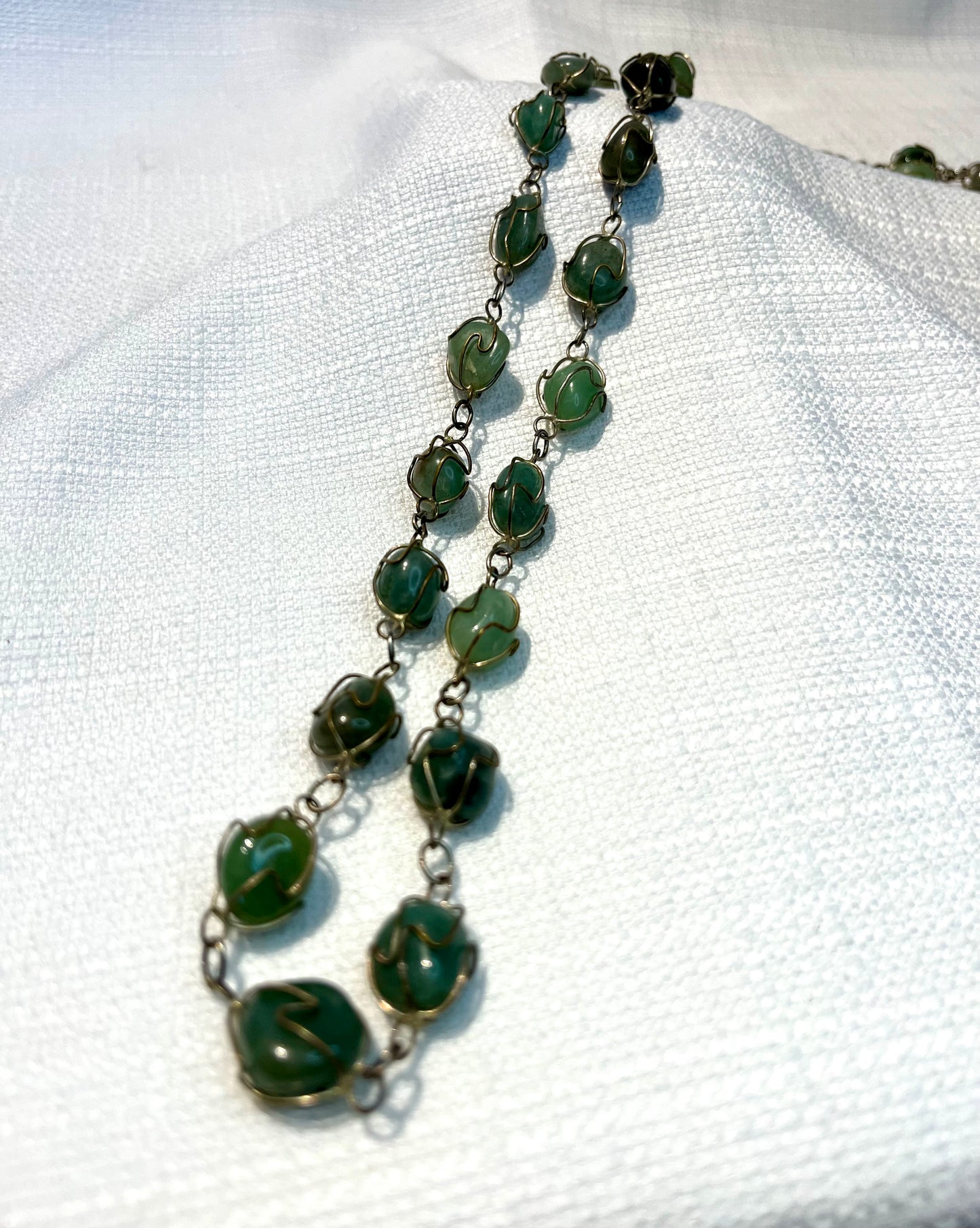 Vintage waist chain green