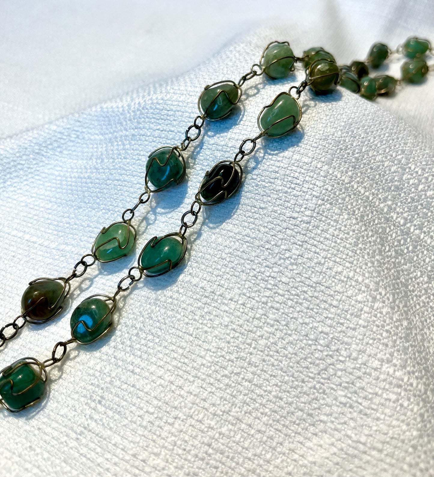 Vintage waist chain green